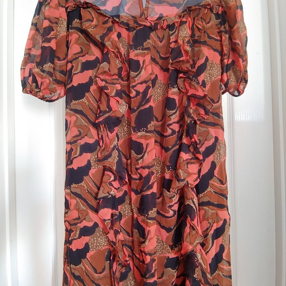 Cleobella Paige Midi Dress | Canyon Multi Ruffle Small / missing the sash - Picture 9 of 13